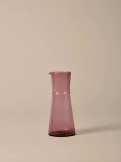 Carafe en verre recyclé mauve 11x25cm Boya - Ferm living