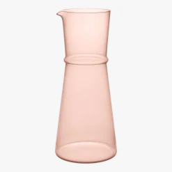 Carafe en verre recyclé rose 11x25cm Boya - Ferm living