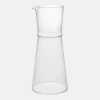 Carafe en verre recyclé transparent avec bulles 11x25cm Boya - Ferm living