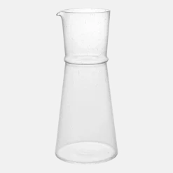 Carafe en verre recyclé transparent avec bulles 11x25cm Boya - Ferm living