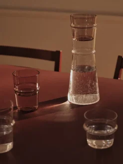 Carafe en verre recyclé transparent avec bulles 11x25cm Boya - Ferm living