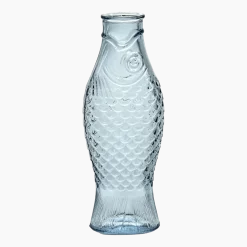 Carafe en verre transparent bleu clair 85cL Fish&Fish - Serax