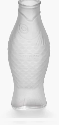 Carafe en verre transparent givré 85cl Fish&fish - Serax