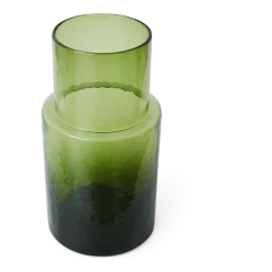 Carafe en verre vert 18cm Tube - HKLIVING