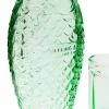 Carafe et 4 verres en verre transparent vert Fish&Fish - Serax