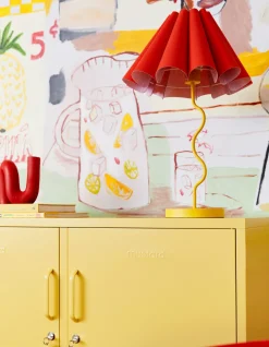 Casier en acier jaune beurre 40x100x72cm The Lowdown - Mustard Made