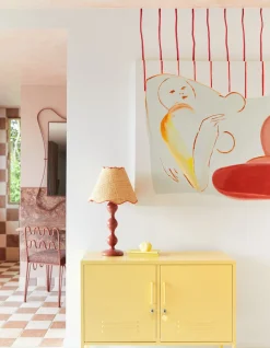 Casier en acier jaune beurre 40x100x72cm The Lowdown - Mustard Made