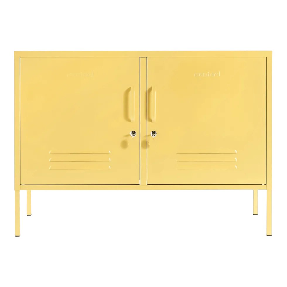 Casier en acier jaune beurre 40x100x72cm The Lowdown - Mustard Made