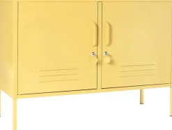 Casier en acier jaune beurre 40x100x72cm The Lowdown - Mustard Made