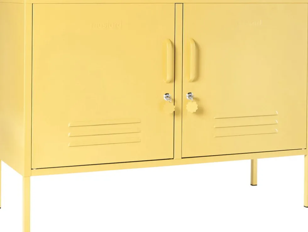 Casier en acier jaune beurre 40x100x72cm The Lowdown - Mustard Made