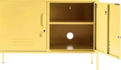 Casier en acier jaune beurre 40x100x72cm The Lowdown - Mustard Made