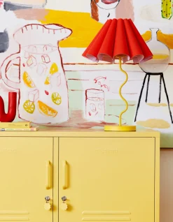 Casier en acier jaune beurre 40x100x72cm The Lowdown - Mustard Made