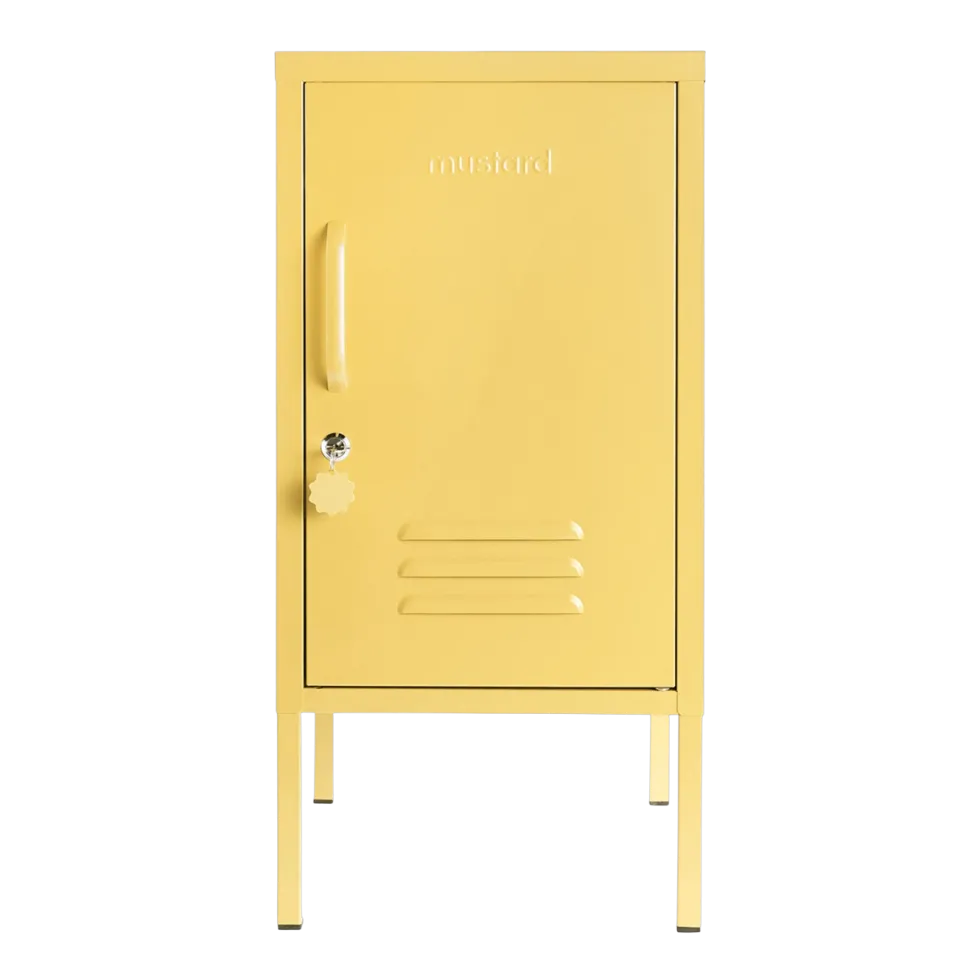 Casier en acier jaune beurre 35x46x72cm The Shorty - Mustard Made