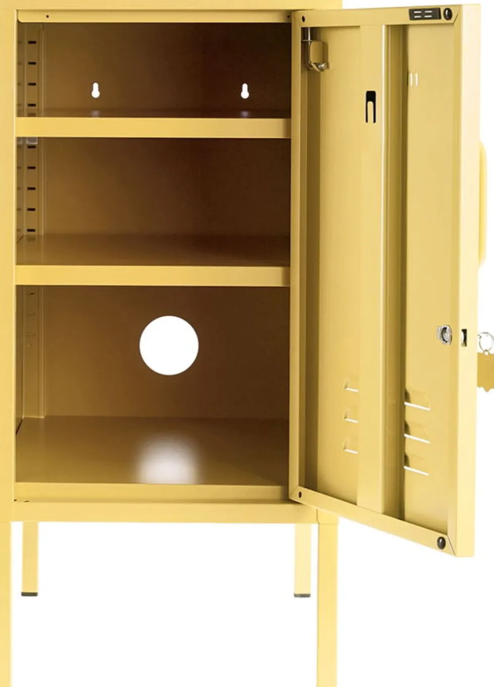 Casier en acier jaune beurre 35x46x72cm The Shorty - Mustard Made