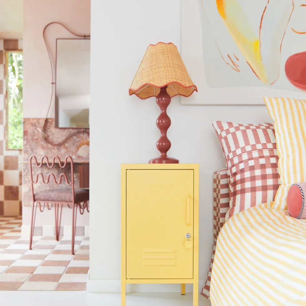 Casier en acier jaune beurre 35x46x72cm The Shorty - Mustard Made