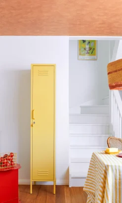 Casier en acier jaune beurre 35x46x183cm The Skinny - Mustard Made