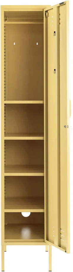 Casier en acier jaune beurre 35x46x183cm The Skinny - Mustard Made