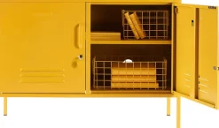 Casier en acier jaune moutarde 40x100x72cm The Lowdown - Mustard Made