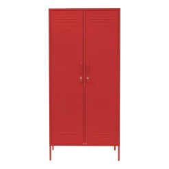Casier en acier rouge coquelicot 85x50x183cm The Twinny - Mustard Made