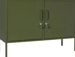 Casier en acier vert olive 40x100x72cm The Lowdown - Mustard Made