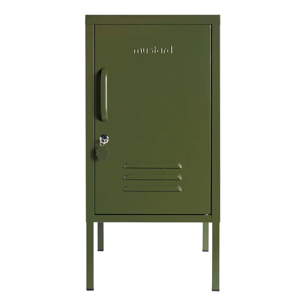 Casier en acier vert olive 35x46x72cm The Shorty - Mustard Made