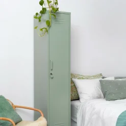 Casier en acier vert sauge 35x46x183cm The Skinny - Mustard Made