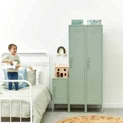 Casier en acier vert sauge 35x46x183cm The Skinny - Mustard Made