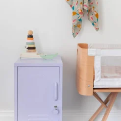 Casier gauche en acier lilas 35x46x72cm The Shorty - Mustard Made