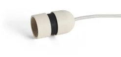Câble en tissu blanc argile avec interrupteur 240cm Common Cord Set - Hay