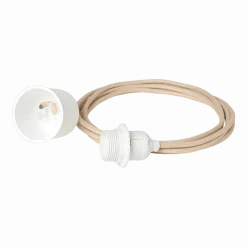 Câble électrique blanc et sable pour suspension 2 m - Ferm Living
