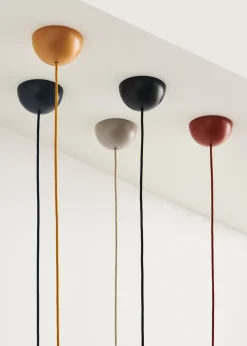 Câble pour suspension en tissu jaune ambre 400cm Common Cord Set - Hay