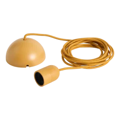 Câble pour suspension en tissu jaune ambre 400cm Common Cord Set - Hay