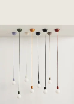 Câble pour suspension en tissu rouge rouille 400cm Common Cord Set - Hay