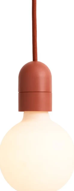 Câble pour suspension en tissu rouge rouille 400cm Common Cord Set - Hay