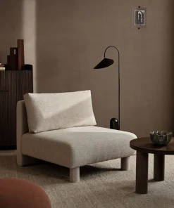 Centre de canapé modulable en bouclettes beige Dase - Ferm living
