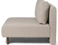 Centre de canapé modulable en bouclettes beige Dase - Ferm living