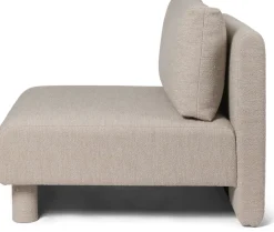 Centre de canapé modulable en bouclettes beige Dase - Ferm living