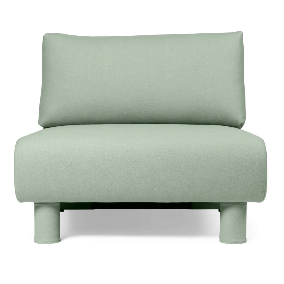 Centre de canapé modulable en laine menthe Dase - Ferm living