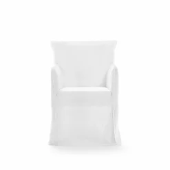 Chaise avec accoudoirs blanche Ghost 25 - Gervasoni