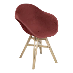 Chaise avec accoudoirs bordeaux Gravêne 6.7 - Maximum