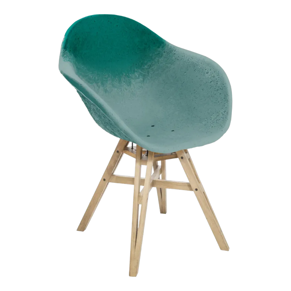 Chaise avec accoudoirs canard et brume Gravêne 6.7 - Maximum