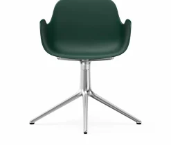 Chaise avec accoudoirs en aluminium et pp vert Form - Normann Copenhagen