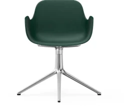 Chaise avec accoudoirs en aluminium et pp vert Form - Normann Copenhagen
