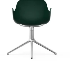 Chaise avec accoudoirs en aluminium et pp vert Form - Normann Copenhagen