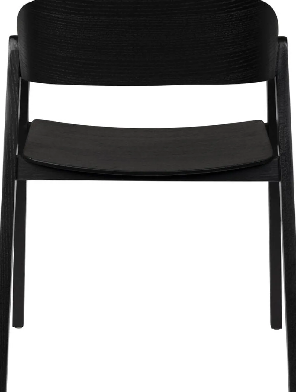 Chaise avec accoudoirs en bois de chêne finition noir Westlake - Dutchbone