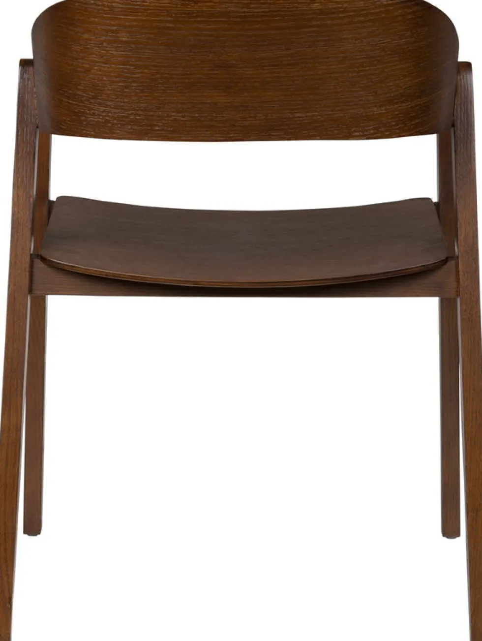 Chaise avec accoudoirs en bois de chêne finition noyer Westlake - Dutchbone