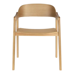 Chaise avec accoudoirs en bois de chêne Westlake - Dutchbone