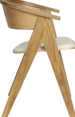 Chaise avec accoudoirs en chêne naturel 79cm NDSM - Zuiver
