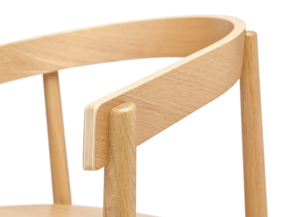 Chaise avec accoudoirs en chêne naturel Homerun - Fest Amsterdam