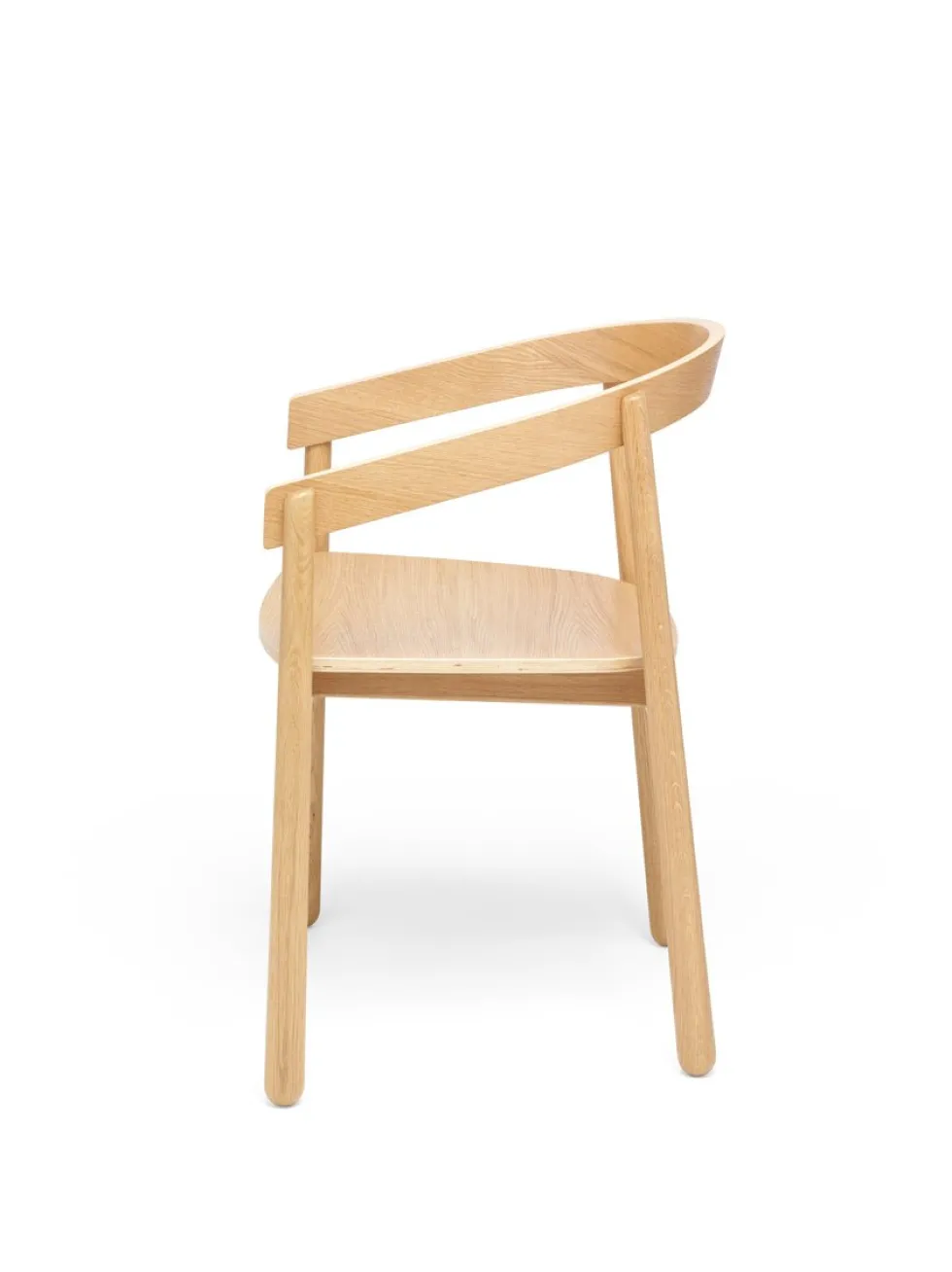 Chaise avec accoudoirs en chêne naturel Homerun - Fest Amsterdam